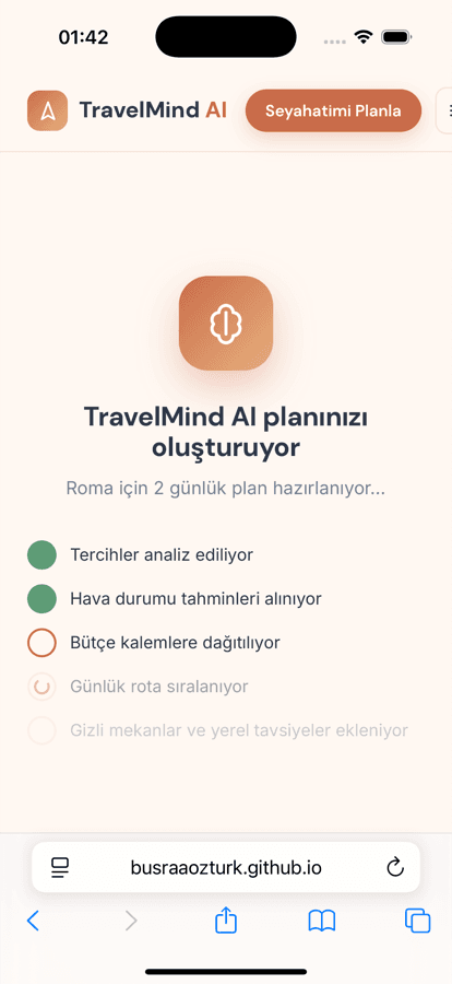 Yapay Zeka ile Seyahat Planlama Uygulaması
